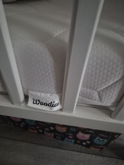 Łóżeczko niemowlęce Woodies 120x60 z materacem