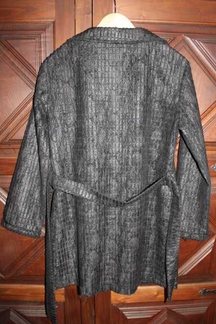 Casaco preto em camurça64730101313411121