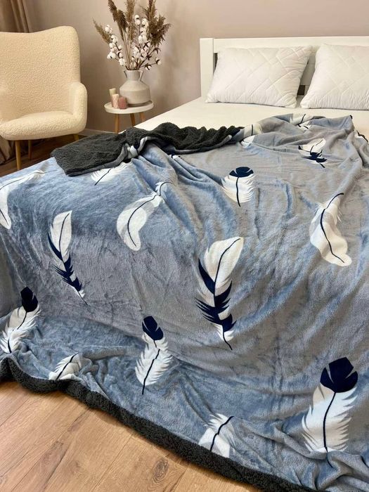 Плед на овчині двосторонній теплий