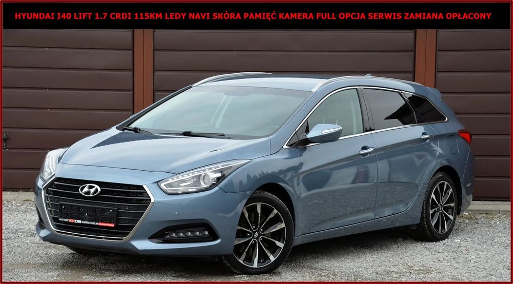 Hyundai i40 Hyundai I40 Lift 1.7 CRDI 115KM Ledy Navi Skóra Pamięć Full Opłacony