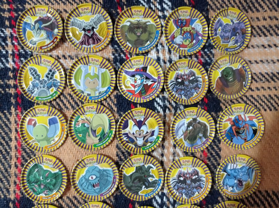 Coleção mega metal tazos yugi oh