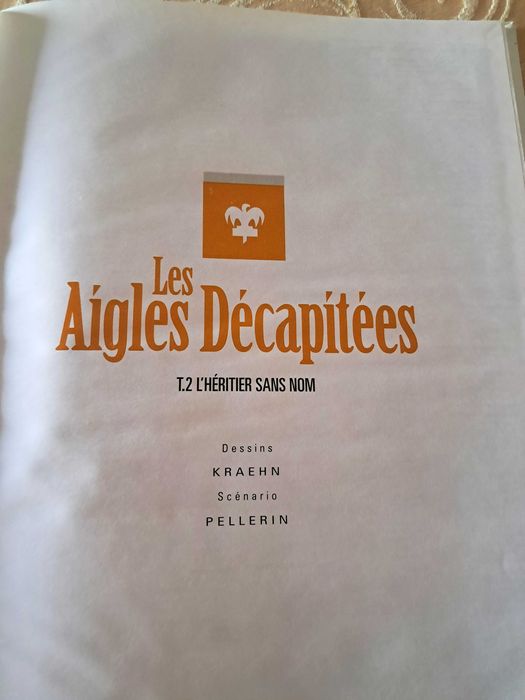 Livros BD - Pellerin & Kraehn - Les Aigles Décapitées (edição em francês) APENAS Vol. 2, como novo