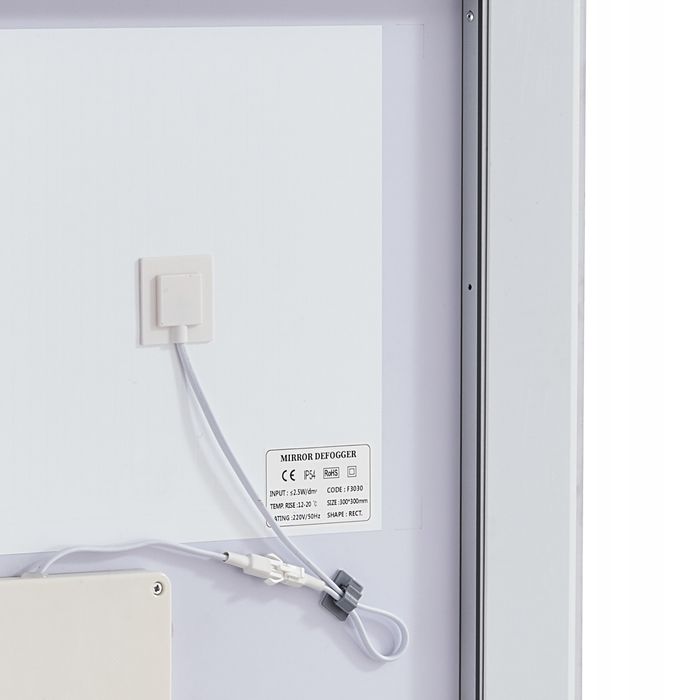 Lustro łazienkowe VEVOR LED 60X80CM Z regulacją barwy I przeciwmgielne