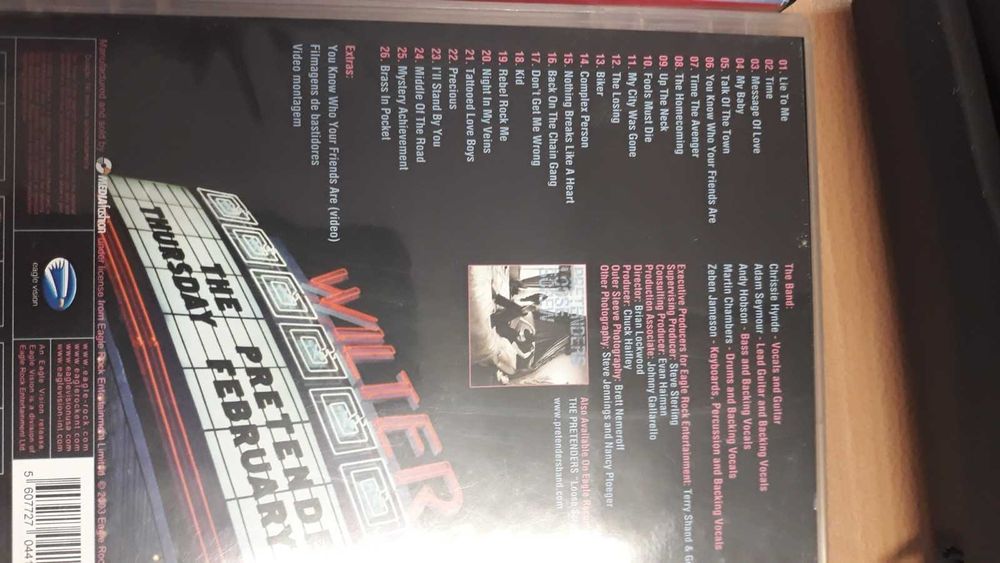 Pack nº 1 com 6 DVDs Musicais (Paul Macartney, Rita Lee, Pretenders)