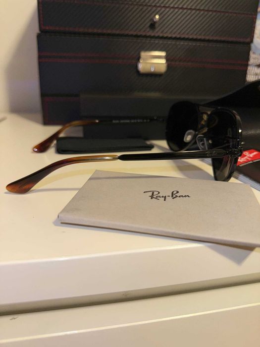 Óculos de sol Ray-Ban Aviator RB3025 – Total Black Polarizado