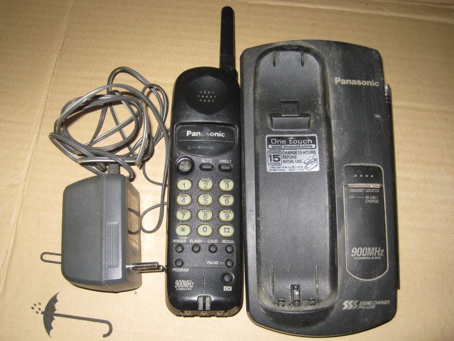 Телефон радиотелефон Панасоник Panasonic с блоком питания 9в
