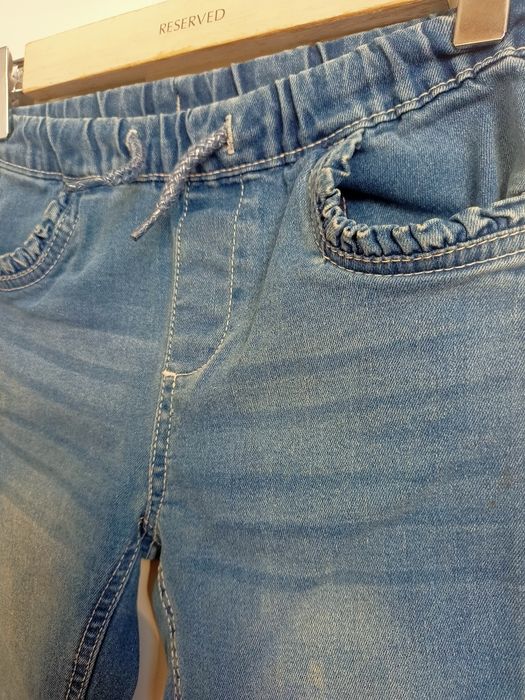 Spodnie jeansowe ze ściągaczem