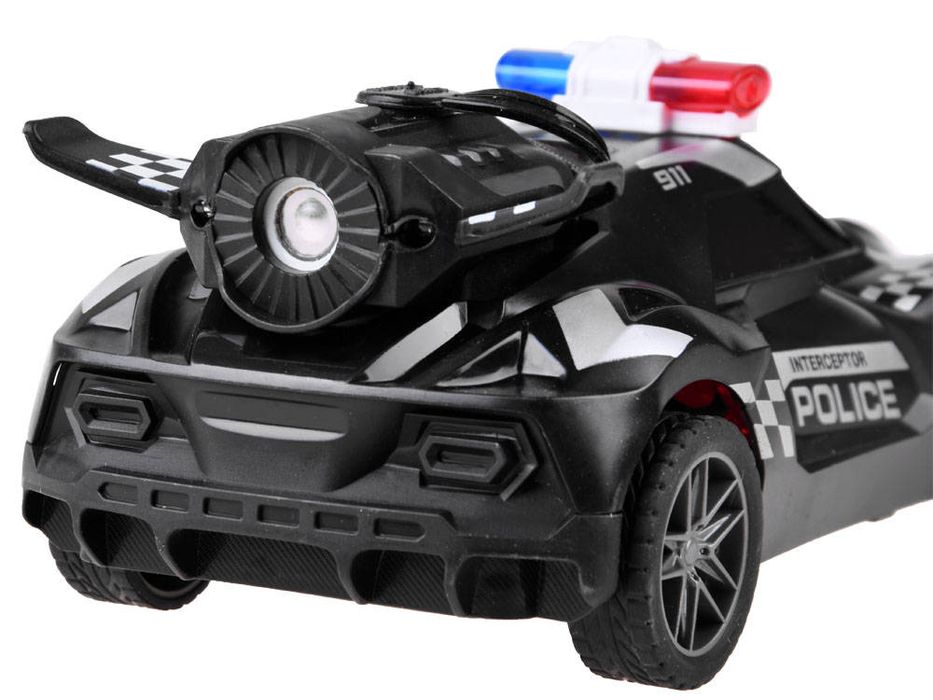 Auto Zdalnie Sterowane Policja Dym Światło Rc0596
