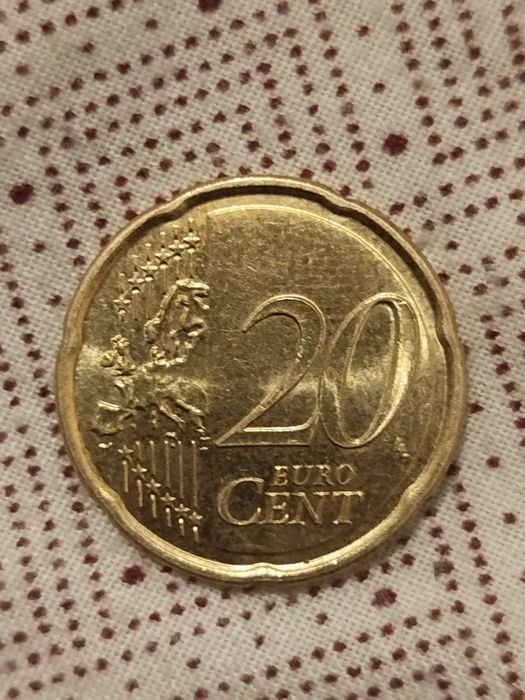 moeda Rara de 20 cêntimos 2024  Josephine Baker (França) – Nova