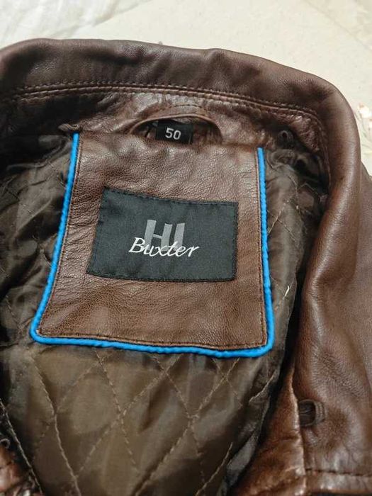 Kurtka pilotka. Skóra naturalna. Brąz. Rozmiar 50.