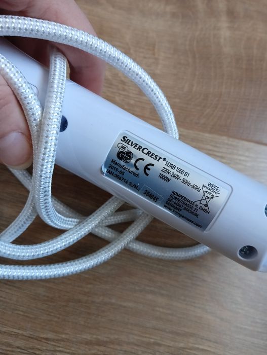 Szczotka parowa Żelazko ręczne silvercrest 1000W