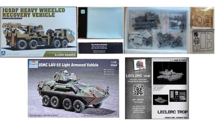Kits modelismo 1/72 Veículos Militares diversos