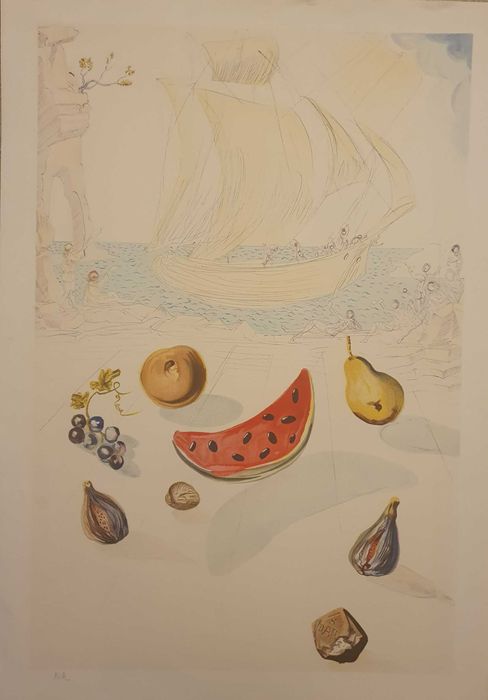 Ñavios e Frutos de Salvador Dali
