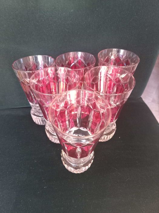 Jarro rosa c/ 6 copos