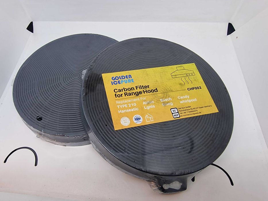 Filtry węglowe do okapu Golden IcePure CHF002 uniwersalne Type 210 komplet 2szt