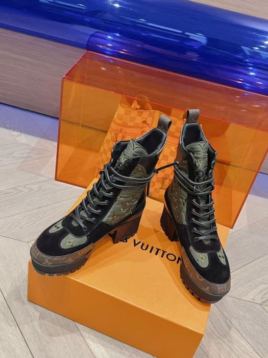 Botki Louis Vuitton Khaki