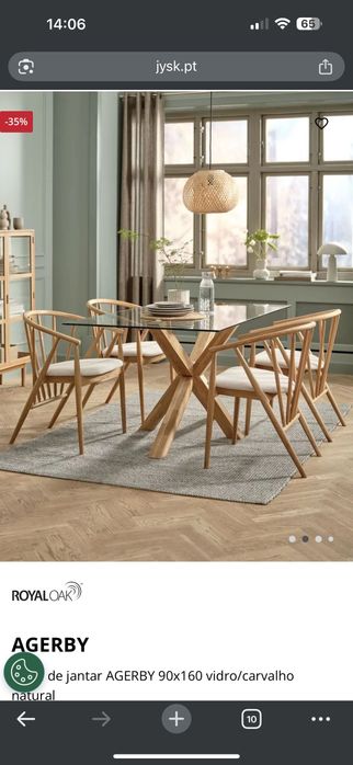 Mesa de jantar Jysk AGERBY Embalada