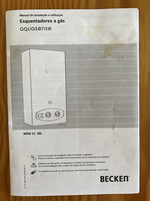 Esquentador Becken Gás Butano-Profano