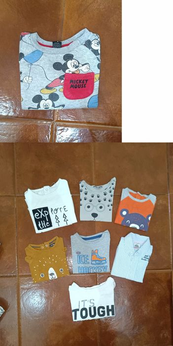 Roupa menino 6-9 meses 58 peças Negociável