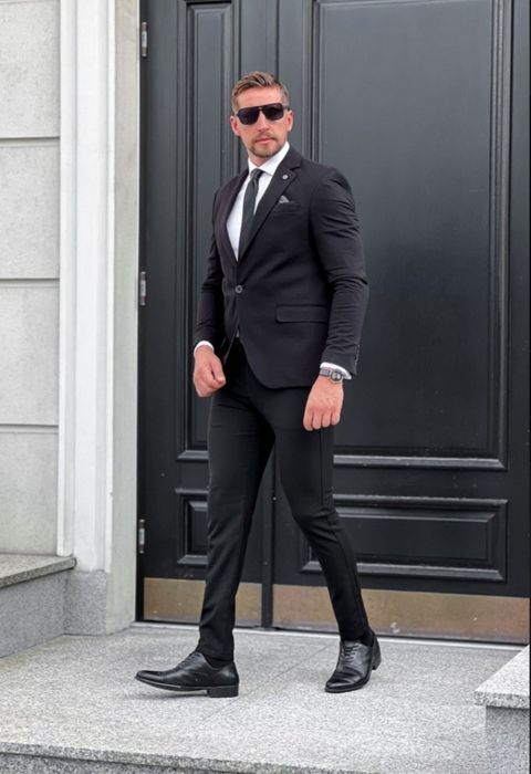 Mega stylowe eleganckie czarne spodnie r. 31, dostawa za 0 zł !