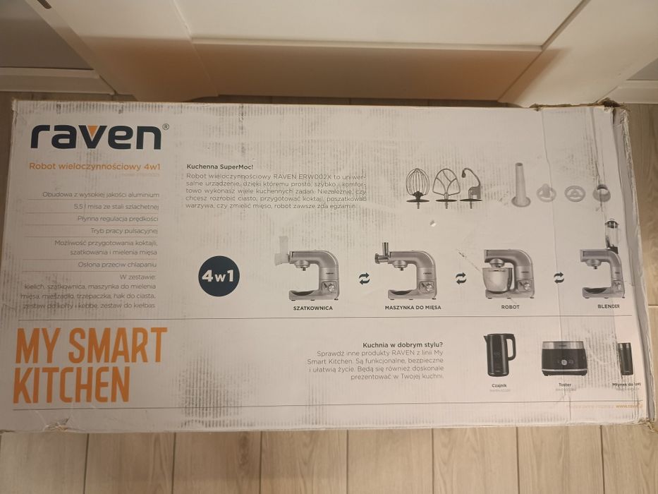 Robot planetarny Raven 1200W maszynka do mięsa, szatkownica
