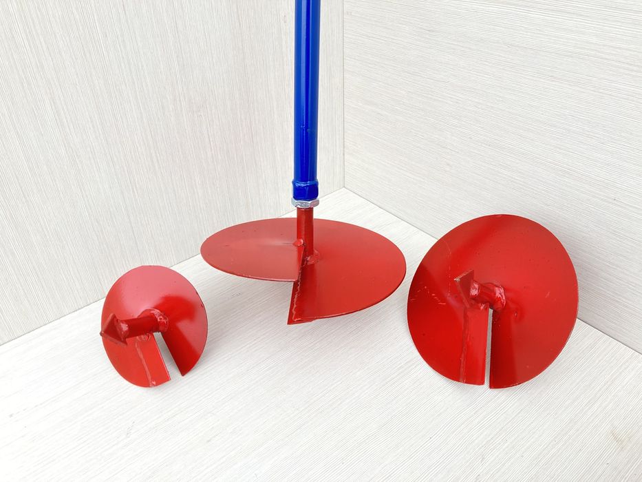 Бур садовий, 3 насадки, ямобур, будівельний бур, строительний