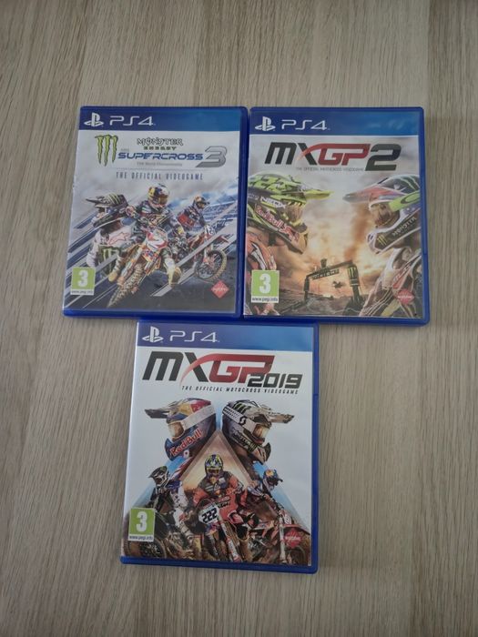 3 jogos PS4 Motocross ótimo estado