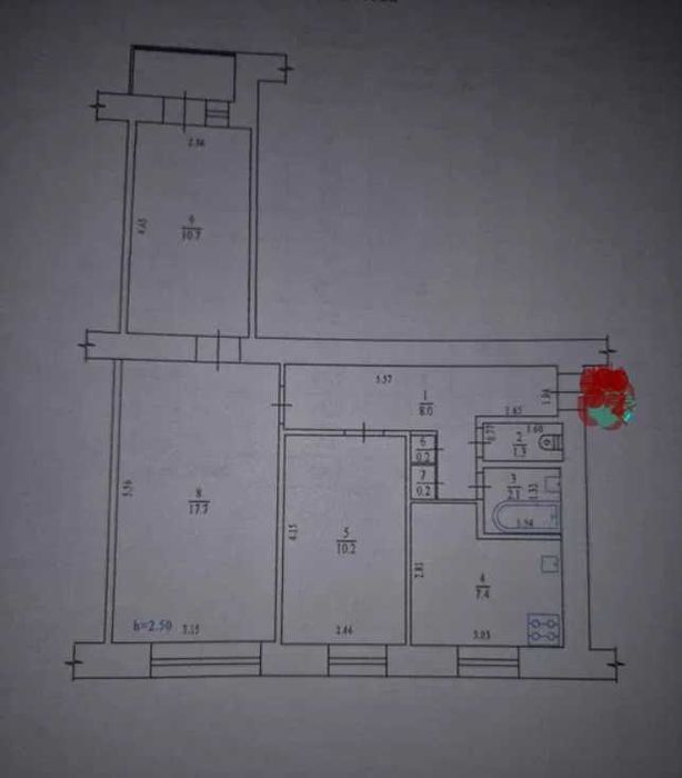 ‼️ТЦ Конкорд‼️ 3к квартира в центрі міста, житловий стан, середній поверх. ВИГІДНА ЦІНА - View 3