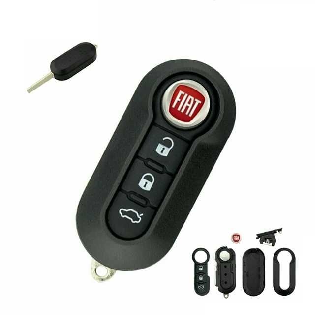 Capa de chave fiat 500 punto ducato stilo panda - 3 botões Novo