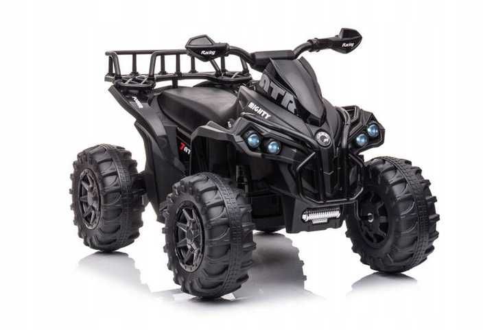 DUŻY QUAD na akumulator dla dzieci MP3 + LED + GUMOWE KOŁA + SKÓRA + PILOT