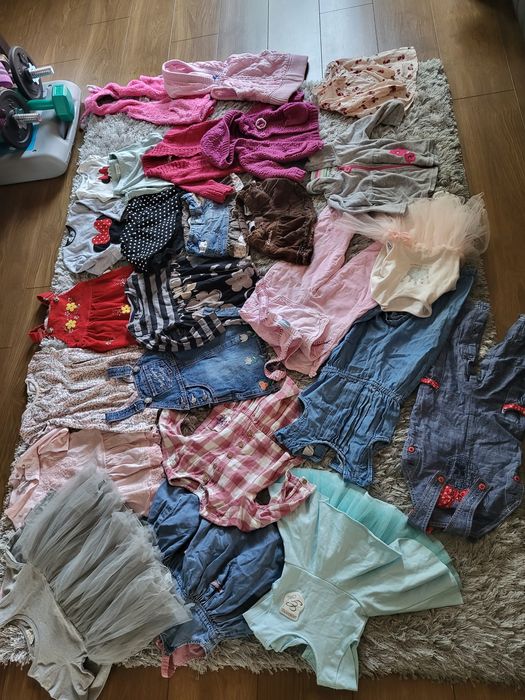 Ubranka dla małej księżniczki 80. HM 5.10.15 smyk Coco. Itp