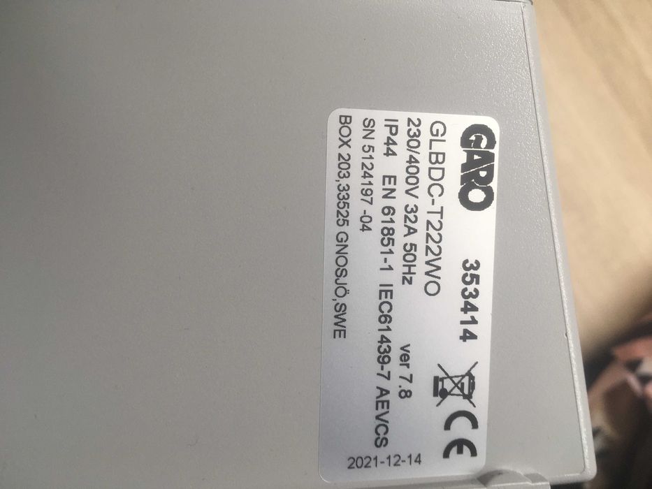 Зарядная станция GARO Wallbox GLBDC-T222WO: 13 700 грн. - Пускові та ...