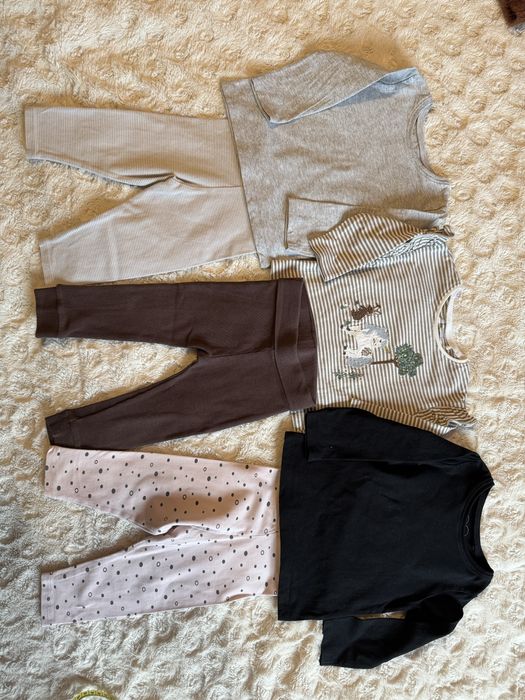 Zestaw ubrań Next 80cm legginsy i bluzki