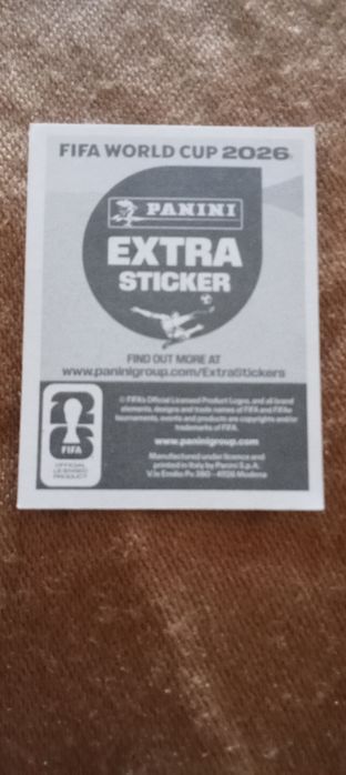 FIFA WORLD CUP  Extra Sticker