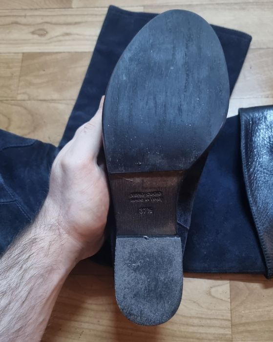 Італійські жіночі чоботи Vero Cuoio з натуральної замші