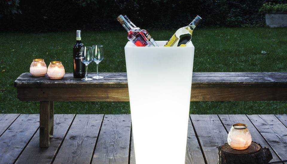 Vasos com iluminação led
