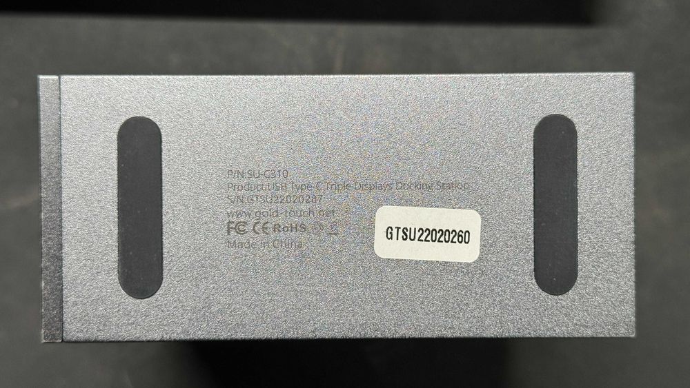 Док-станція GoldTouch SU-C310 USB-C / Thunderbolt для MacBook, 3 монітори, HDMI, DP, LAN