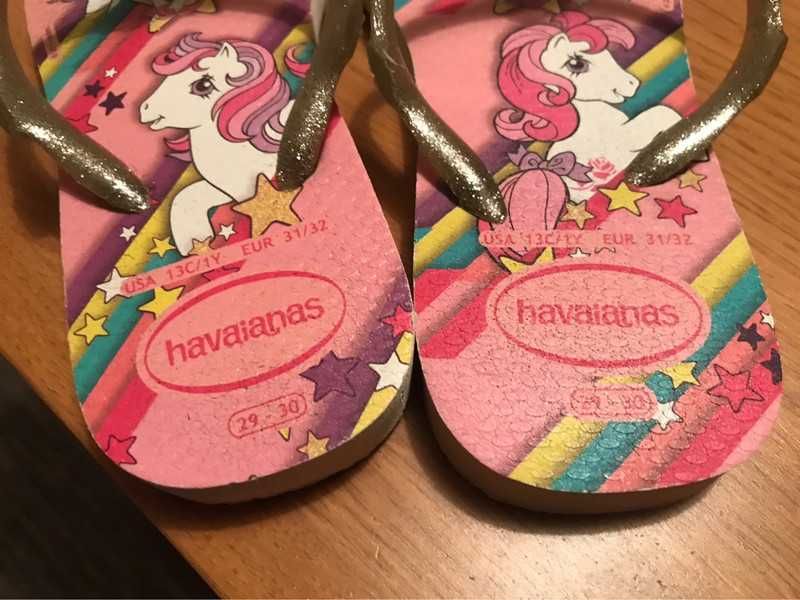 Havaianas My Little Pony Unicorn tamanho EUR 31-32
