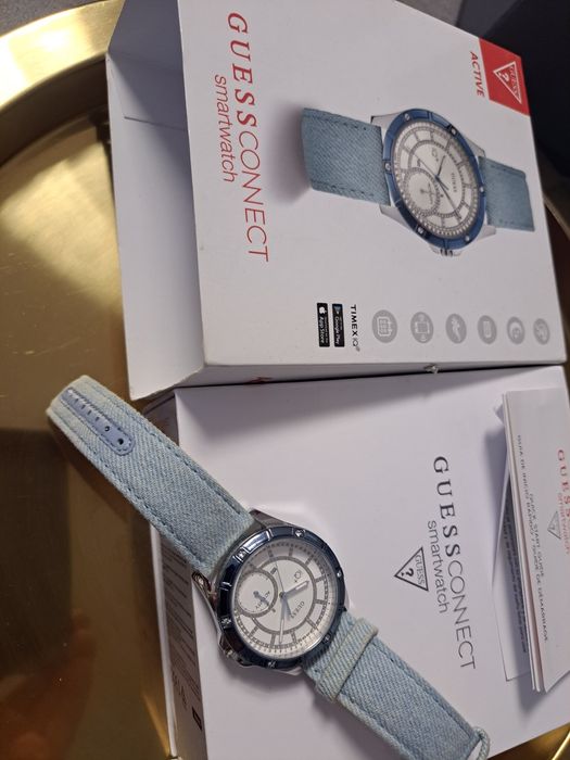 Nowy zegarek guess smartwatch hybrydowy pasek damski  android connect