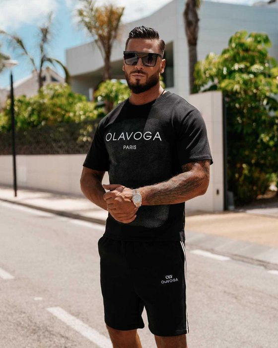 T-shirt czarny M OLAVOGA