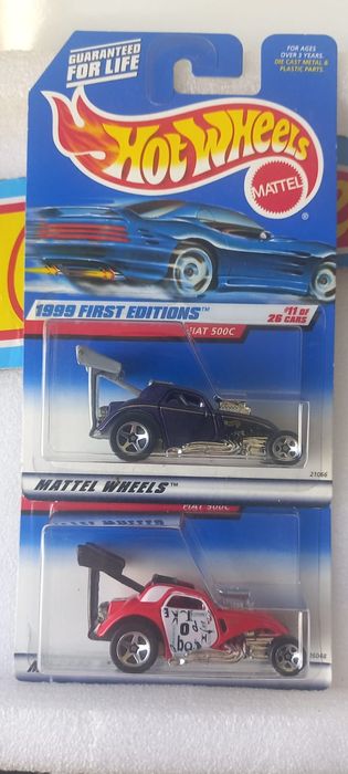 Conjunto 2 Fiat 500C Hot Wheels