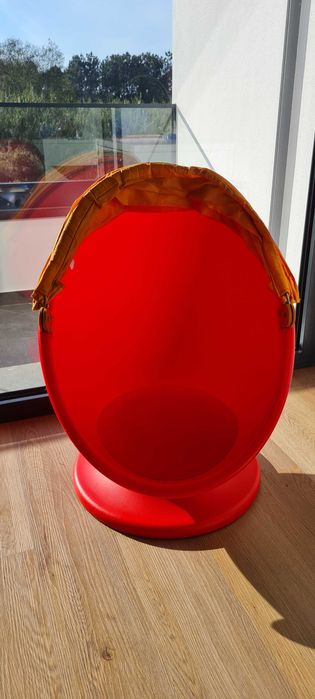 Poltrona criança giratória, vermelha