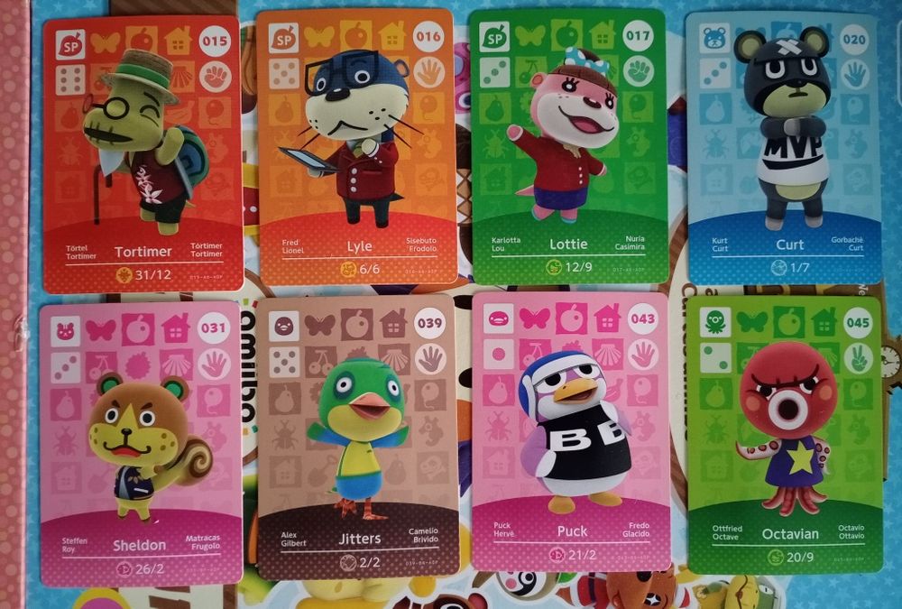 Cartas amiibo Animal Crossing - Série 1