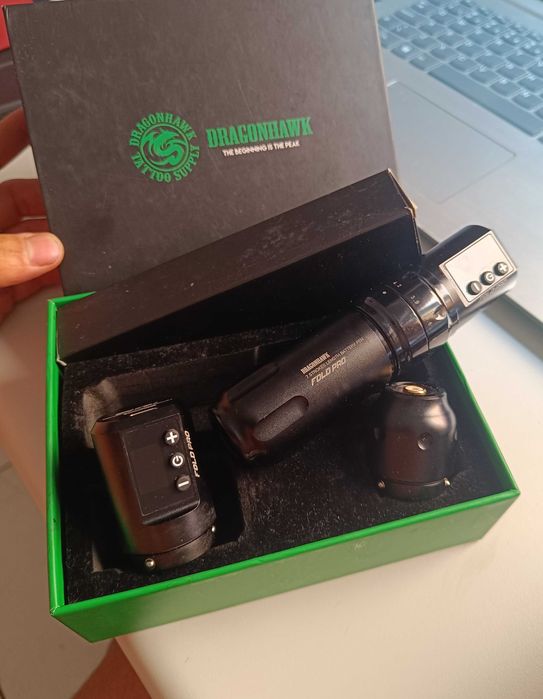 Maquina de Tatuagem Pen Dragon hawk fold pro