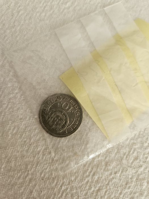 Moeda de 1929 10 centavos de STP