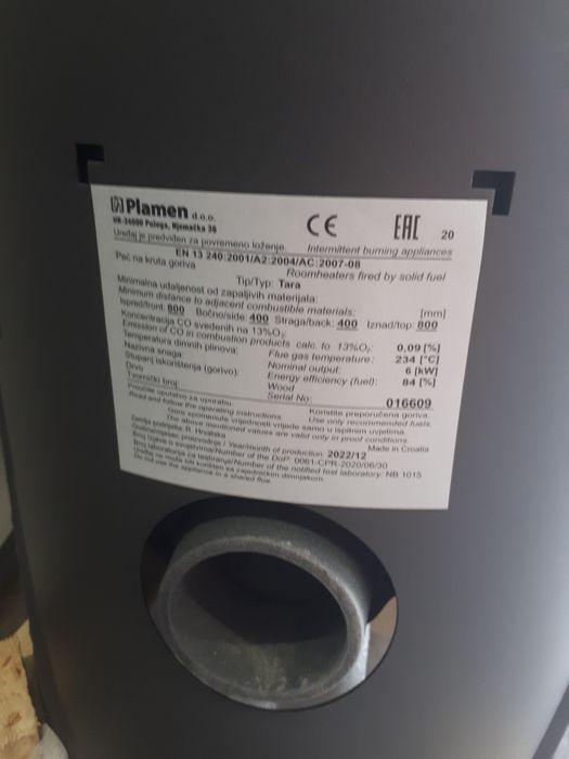 Plamen TARA Піч чавунна камінофен камін