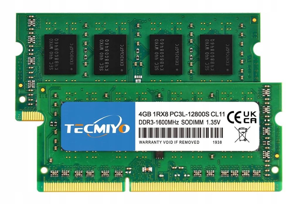 Tecmiyo 4 Gb 1Rx8 Pc3L-12800S Ddr3 1600 Mhz