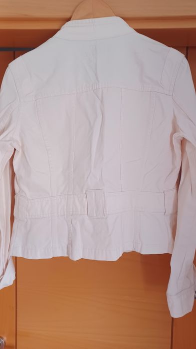 Blusão de ganga branco
