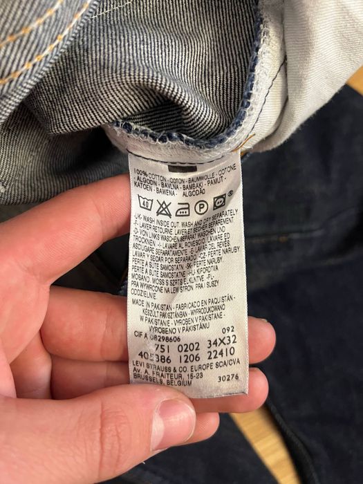Джинси 571 levis левайс сині