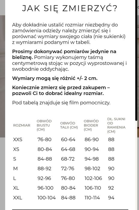 Sukienka Lou mini rozmiar 40